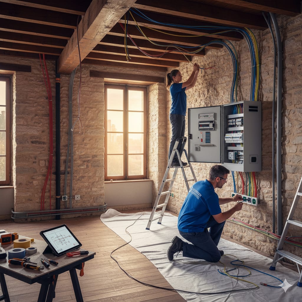 Rénovation électrique maison ancienne
